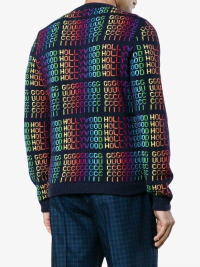 gucci hollywood rainbow sweater|Women's Gucci Designer Sweatshirts & Hoodies .